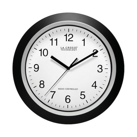 La Crosse Technology WT-3129 12 in. Black Wall Clock LA11373